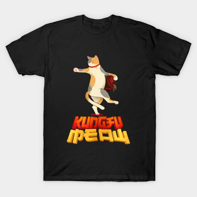 Kung Fu Cat #1 T-Shirt by Takeda_Art